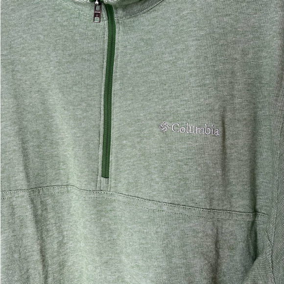 Columbia Men's Lightweight Jacket with Partial Zip in Green Size XL - Picture 2 of 5